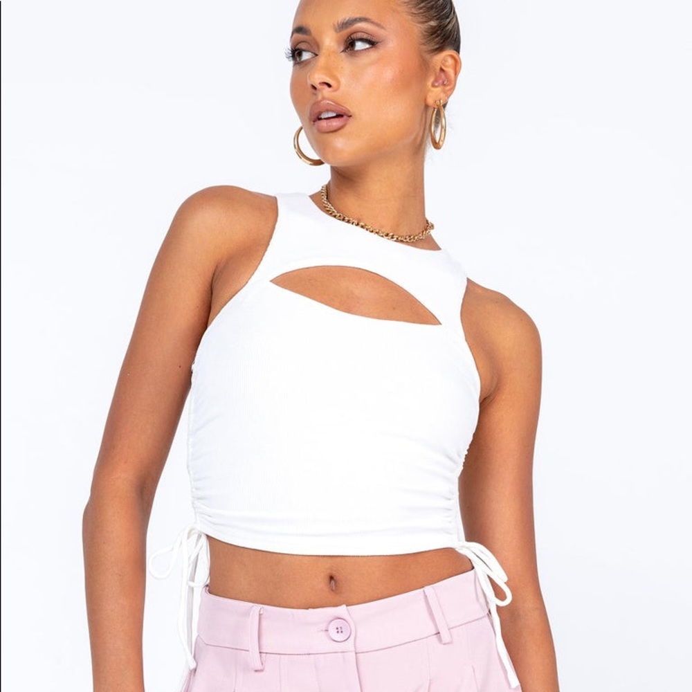 Princess Polly Lynlee Top in White Size 0 - Picture 2 of 16